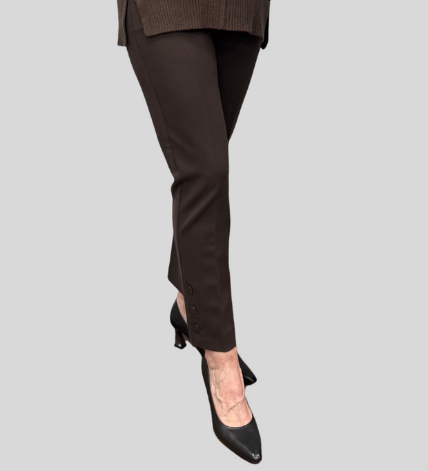 Button Detail Ankle Pant
