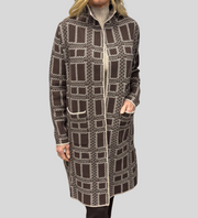 Long Patterned Cardigan