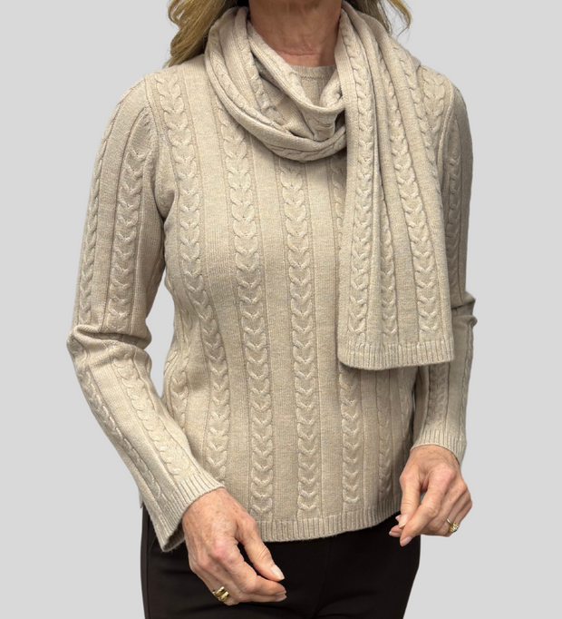 Sweater with Scarf