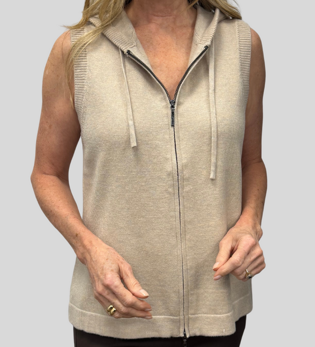 Knitted Hooded Vest