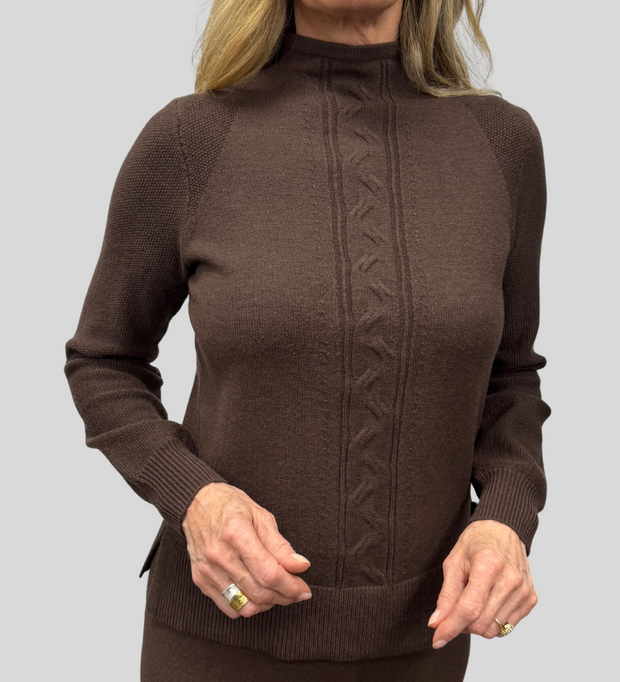 Knit Mock Neck Sweater