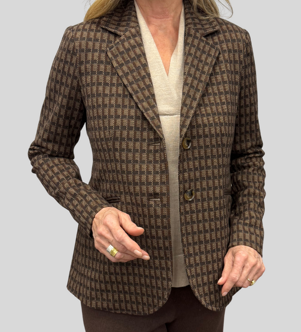 Geo Jacquard Blazer