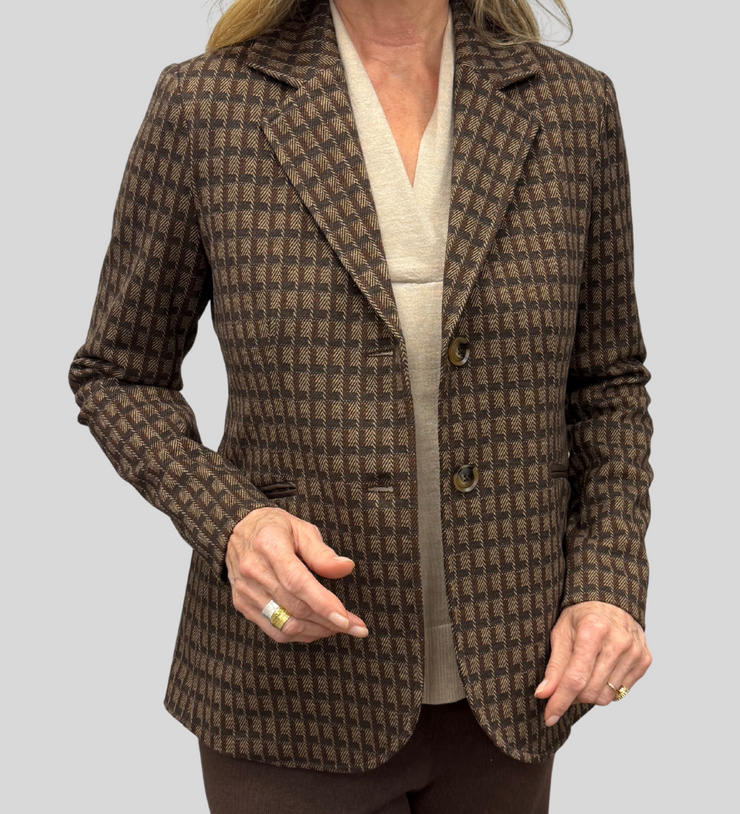 Geo Jacquard Blazer