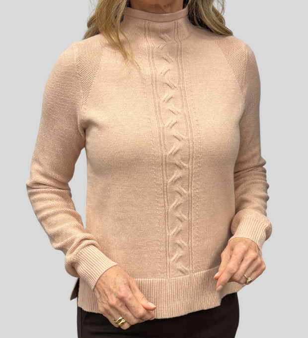 Mock Neck Knit Sweater