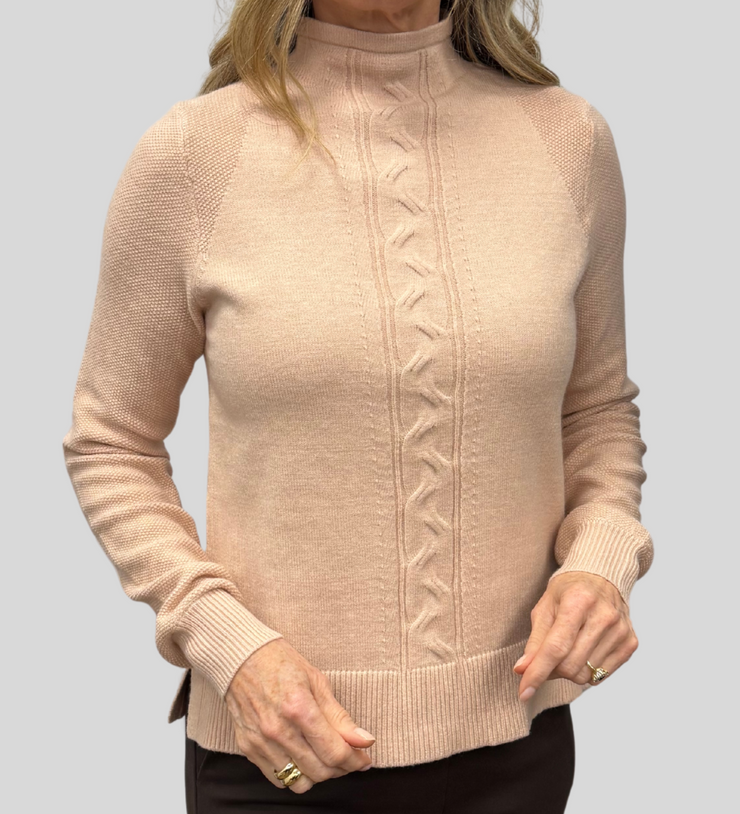 Mock Neck Knit Sweater