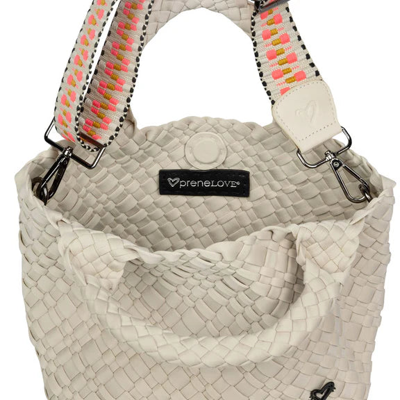Brandon Small Woven Tote - Bone