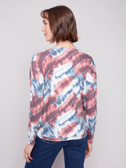 Tie Dye Dolman Print Top
