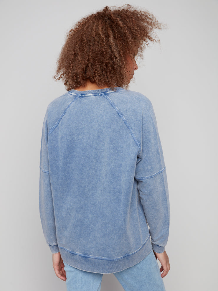 Cold Dye French Terry Sweater