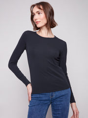 Long Sleeved Crew Neck Top