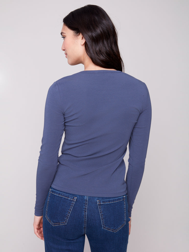 Long Sleeved Crew Neck Top
