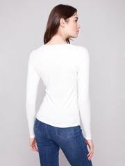 Long Sleeved Crew Neck Top