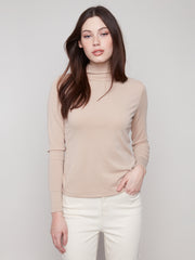 Mock Neck Long Sleeved Top