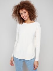 Lace Back Sweater