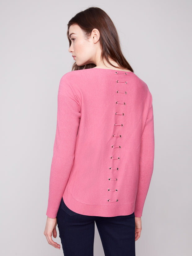 Back Lace Sweater