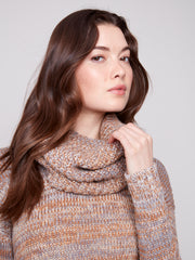 Detach Scarf Knit Sweater