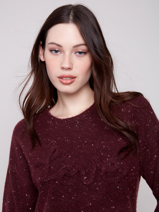 Love Braided Sweater