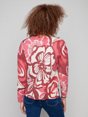 Printed V-Neck