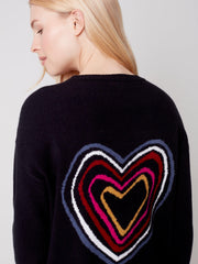Jacquard Heart Sweater-Watch Us Women Oakville