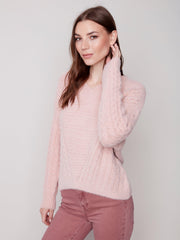 Cable Detail V-Neck Sweater-Watch Us Women Oakville