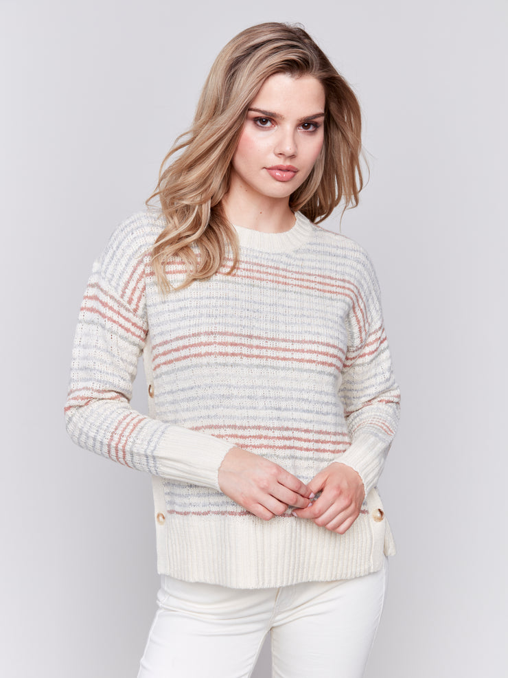 Side Button Detail Sweater