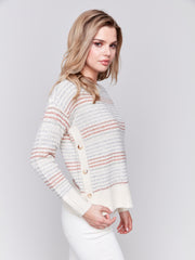 Side Button Detail Sweater