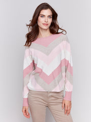 Mitred Stripe Sweater