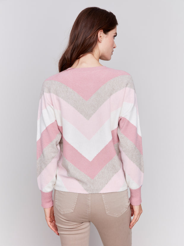 Mitred Stripe Sweater