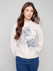 Floral Printed Sweater