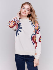 Floral Printed Sweater