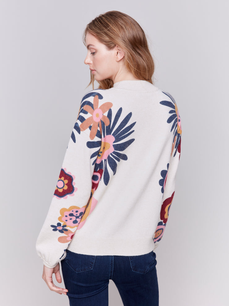 Floral Printed Sweater