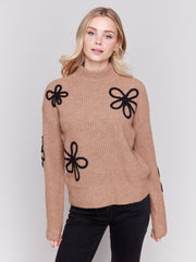 Floral Soutache Sweater