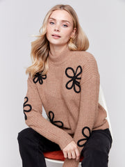 Floral Soutache Sweater