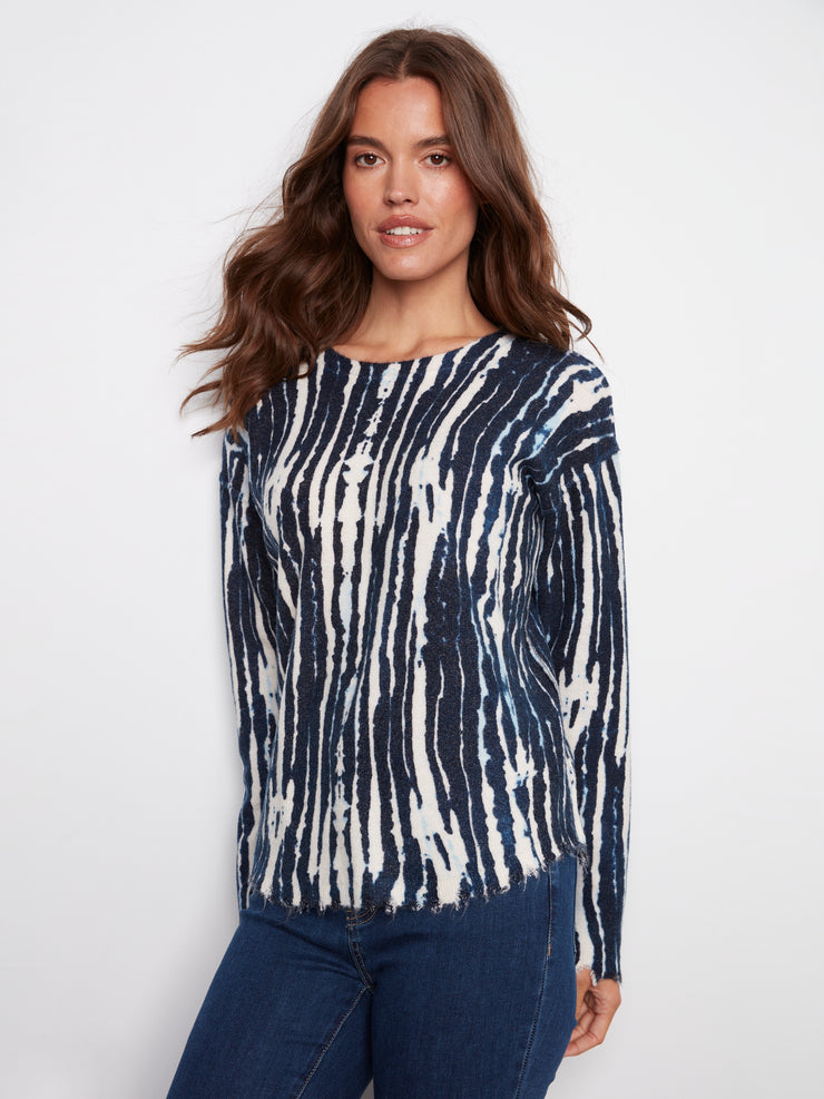 Reversible Printed Sweater