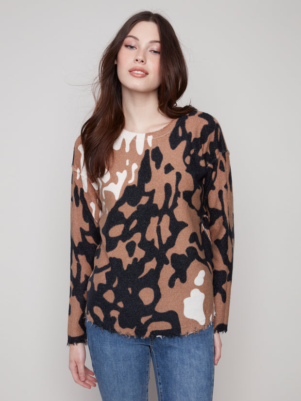 Reversible Printed Sweater