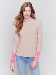 Contrast Detail Sweater