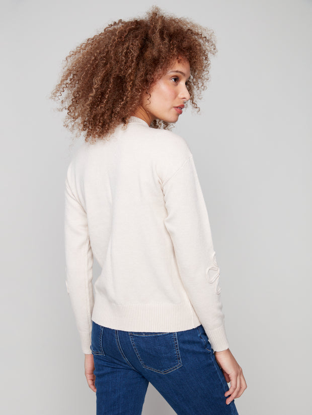 Embroidered Flowers Sweater