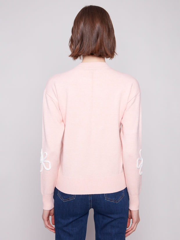 Embroidered Flowers Sweater