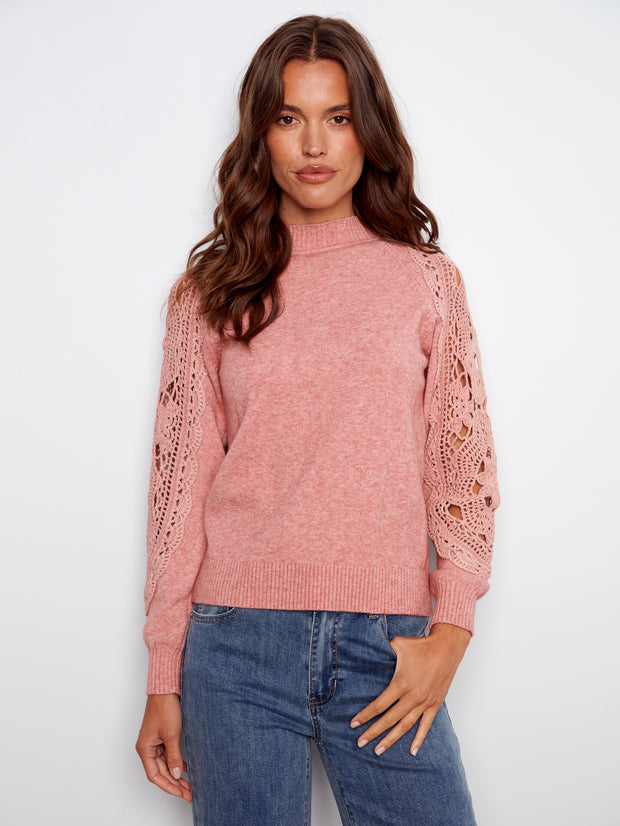 Crochet Sleeve Sweater