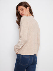 Embroidered Flowers Sweater