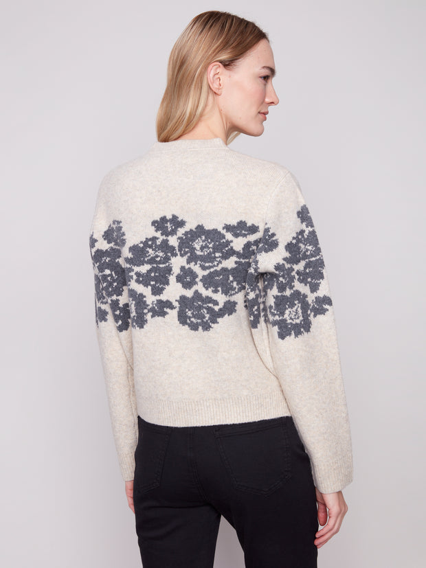 Floral Jacquard Sweater