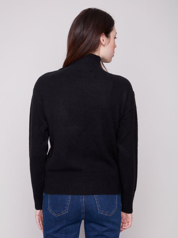 Fancy Button Detail Sweater
