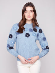 Floral Embroidered Sweater