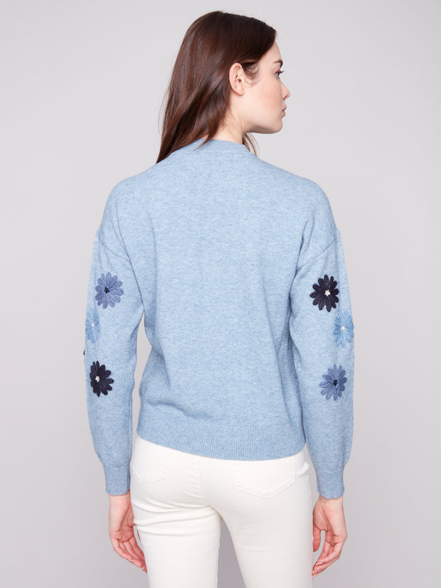 Floral Embroidered Sweater