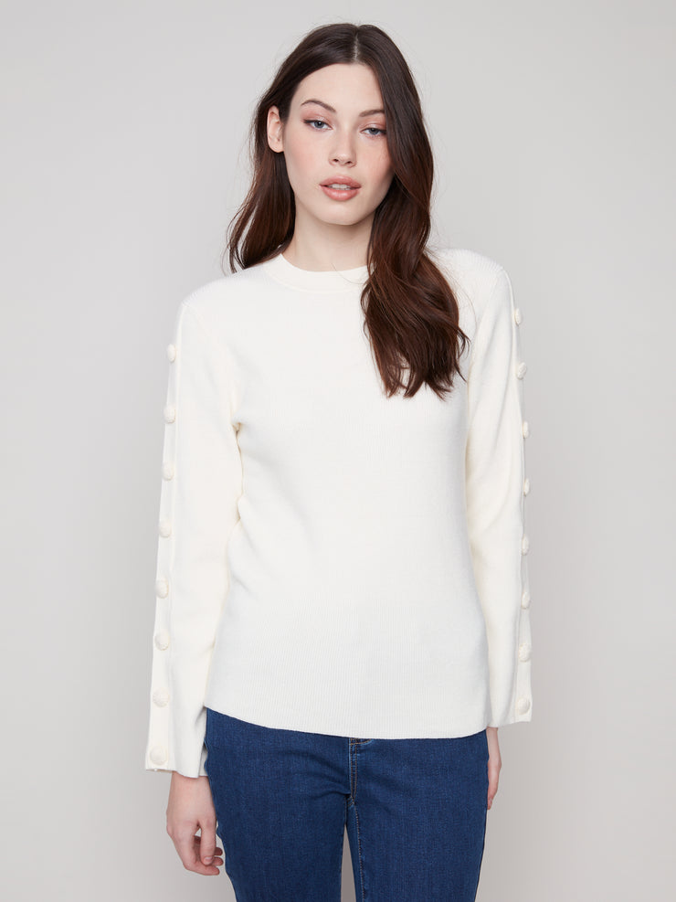 Ribbed Crew Neck Sweater