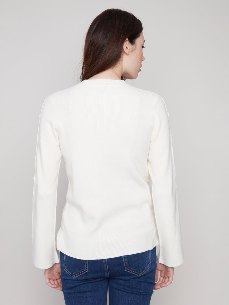 Ribbed Crew Neck Sweater