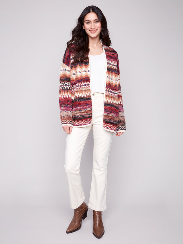 Jacquard Cardigan