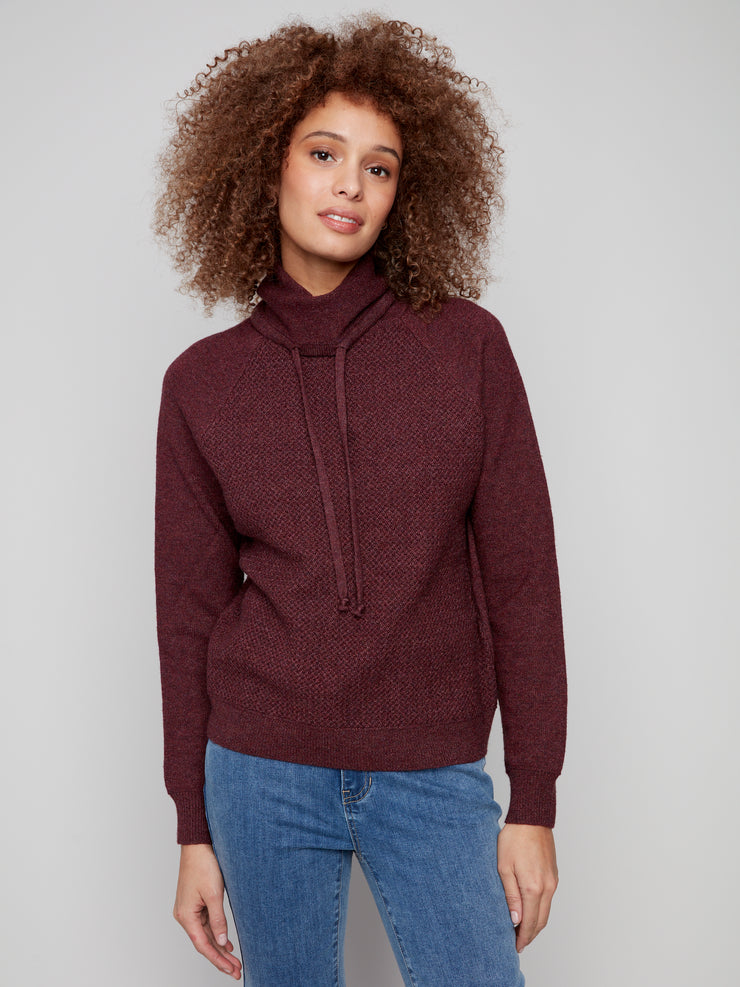 Cowl Neck Knit Sweater