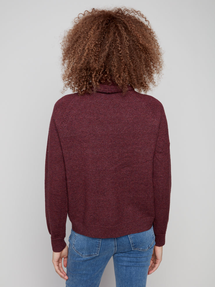 Cowl Neck Knit Sweater