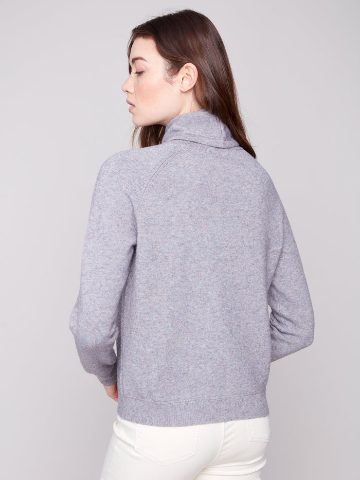 Cowl Neck Knit Sweater