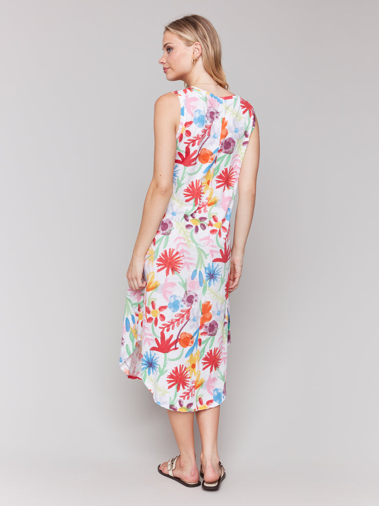 Sleeveless Printed Dress